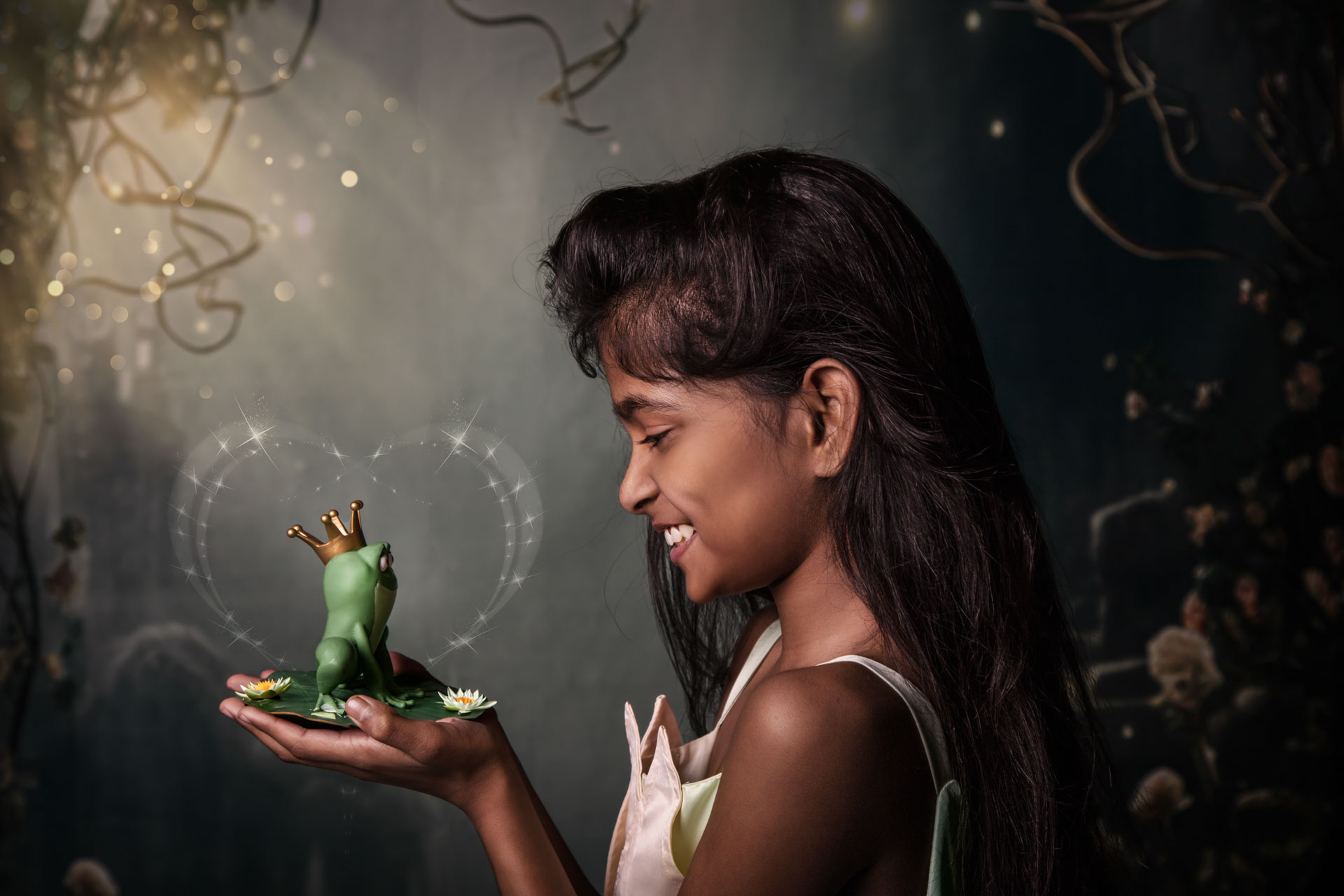 La fillette et la grenouille